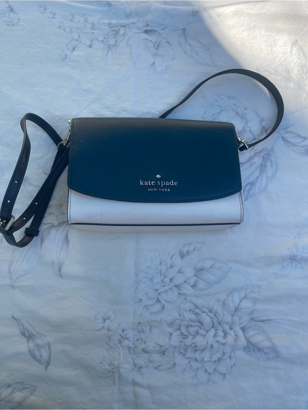 kate spade Black & White Two-Tone Crossbody Bag